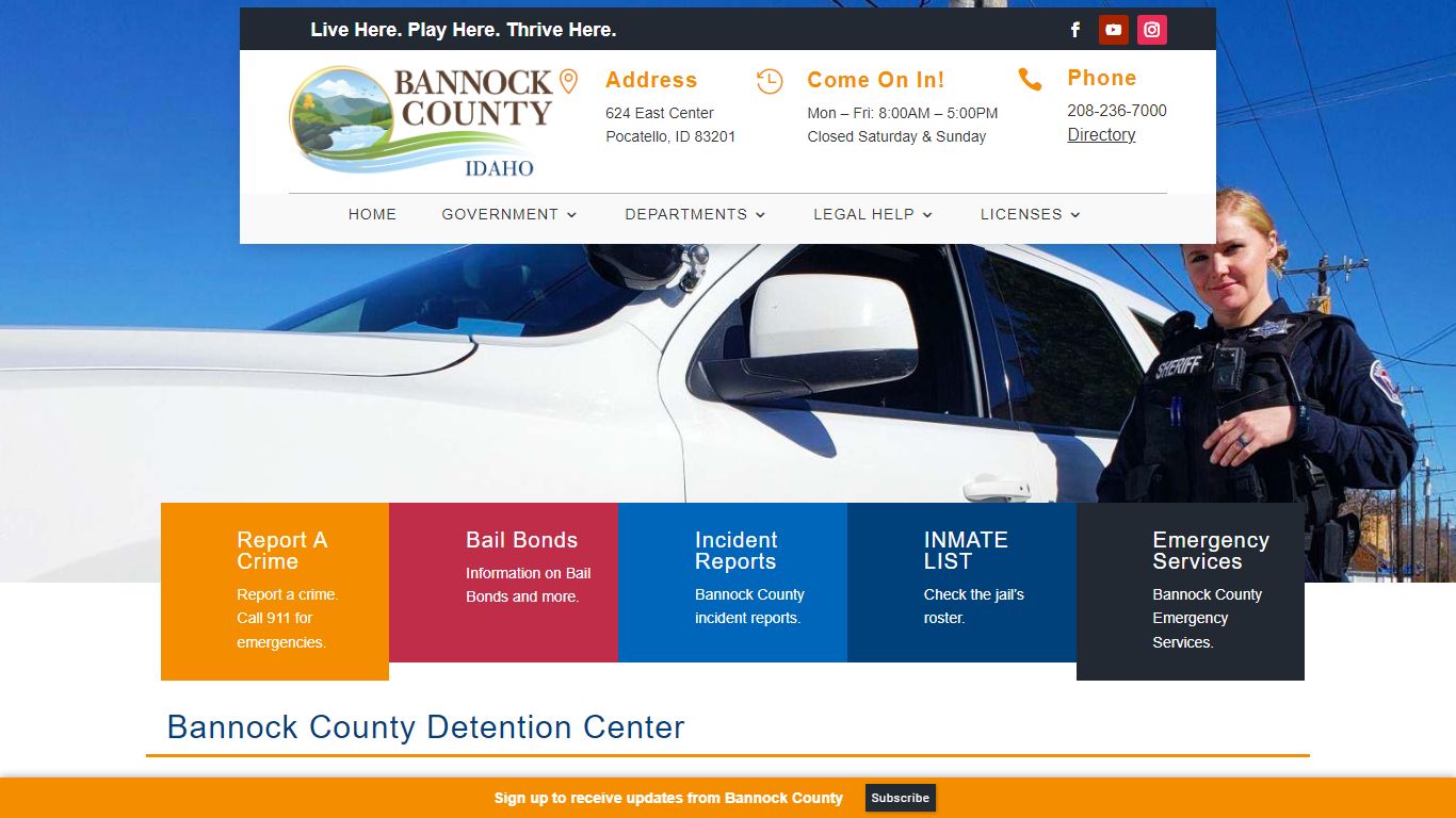 Detention Center | Bannock County